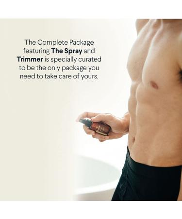 Meridian Complete Package: Men's Waterproof Electric Below-The-Belt Trimmer with Spray | Ceramic Blades, Sensitive Shave Tech (Sage) - Buy Online on GoSupps.com