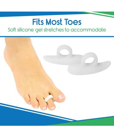 ViveSole Toe Separator For Bunion - Hammer Toe Straightener Pads (Pair) -Corrector for Curled  Crooked  Curved  Overlapping  Clubbed  Claw  Mallet Curling Relief-Right & Left Gel Support Crest Cushion - Buy Online on GoSupps.com