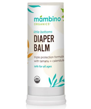 Mambino Organics Little Bottoms Diaper Balm  Calendula - Oatmeal  0.63 Ounces 0.63 Ounce (Pack of 1)