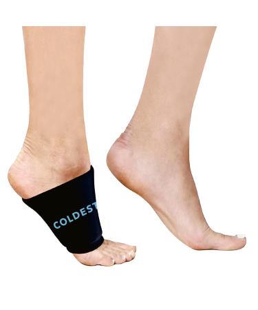 COLDEST Plantar Fasciitis Ice Pack for Arch Pain Heel Pain Heel Spurs Sore Feet Swelling Gel Cold (Standard)