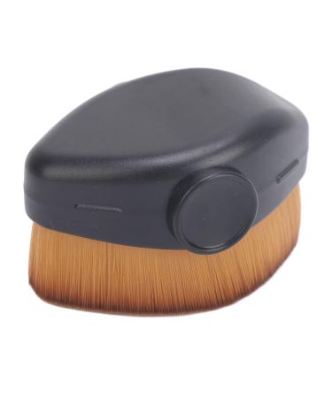 Sunscreen Brush Sun Lotion Applicator Synthetic Fiber Comfortable Grip Precise and Gentle Control Dense Bristles with Protective Cap for Travel (Brown)