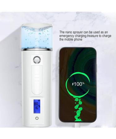 Nano Mister for Lash Extensions - Hydrating Portable Sprayer Mister with Skin Analysis - Hydrating USB Rechargeable Face Steamer for Eyelash Extensions Face Face Hydration Aezon White - Buy Online on GoSupps.com