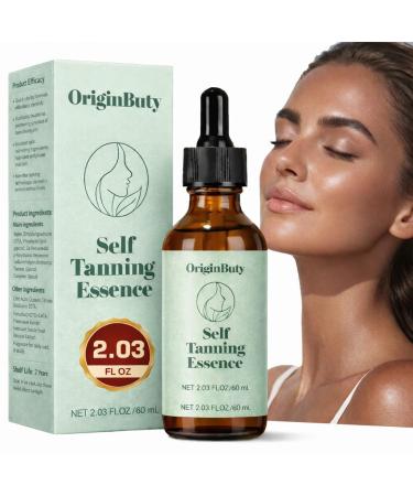 Face Tanning Drops 2.03 fl oz DHA Self Tanning Drops with Glycerin No Dye No Staining No Lotion Mixing Needed Natural Long-Lasting Glow Up to 6+ Days Easy to Use Self Tan Drops Bronze