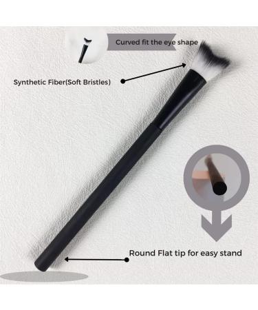 Fluffy Curved Spool Eyelash Extension Cleanser Brush - Gentle Lash Shampoo Brush - Buy Online on GoSupps.com