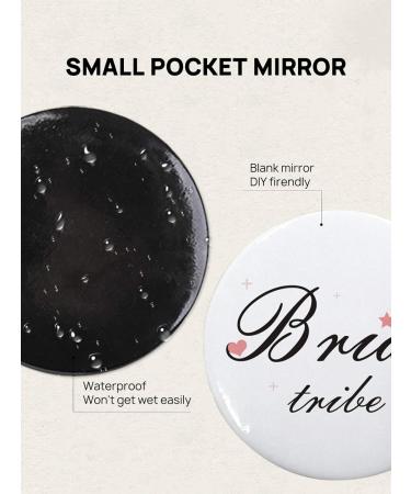Getinbulk Compact Mirror Bulk Round Makeup Glass Mirror for Purse Great Gift 2.5 Inch Pack of 12 (Black) 12pcs-black - Buy Online on GoSupps.com