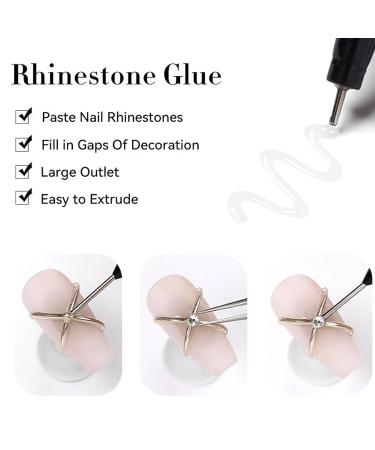 Generisch Rhinestone nail glue - 10 ml - Long-lasting hold for rhinestones - 3D gel nail polish - For beauty salons - With pearls and jewels - For women's and girls' nail art - Buy Online on GoSupps.com