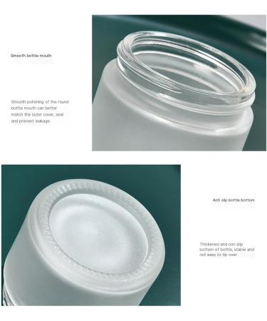 Travel Containers Round Clear Glass Jar With Wooden Lid and Inner Liners Empty Cosmetic Lotion Containers Small Glass Jars for Lotions and Creams (Color : A Taille unique : 50g) 50g A - Buy Online on GoSupps.com
