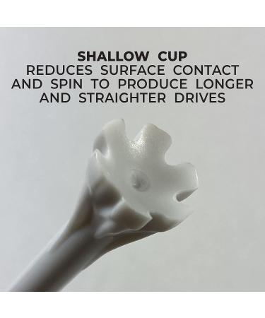 Champ 2-3/4 Stripe Golf Tee 100 Count - White/Red FLYtee - Buy Now - Buy Online on GoSupps.com
