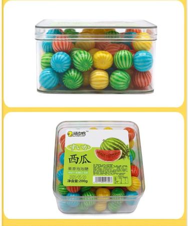 Chinese Candy 7 Oz(200 Gram) Fruity Soft Candy Sweet Watermelon Candy Chewing Candy Snack Watermelon Gum Fruity Bubble Gum (7 oz(Box of 1)) 7 oz( Box of 1) - Buy Online on GoSupps.com