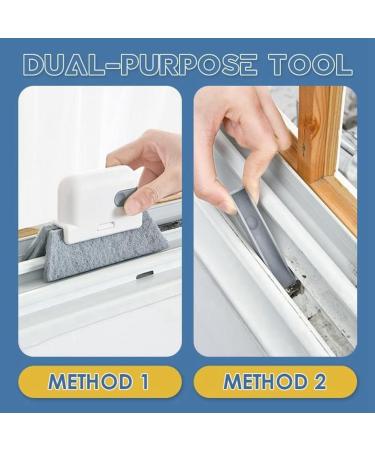 Ficher Grey-Window Cleaning Brush Windowsill Groove Deadend Cabinet Crevice Brush with Replace Head Household Cleaning Tools Durable Easy Install Easy to Use - Buy Online on GoSupps.com