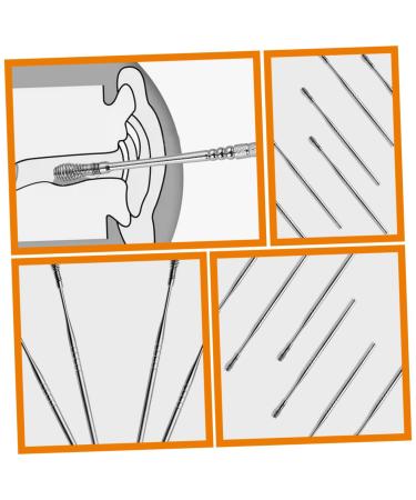 Spring Ear Pick Set - 6pcs Stainless Steel Ear Cleaning Tools - Buy Online on GoSupps.com
