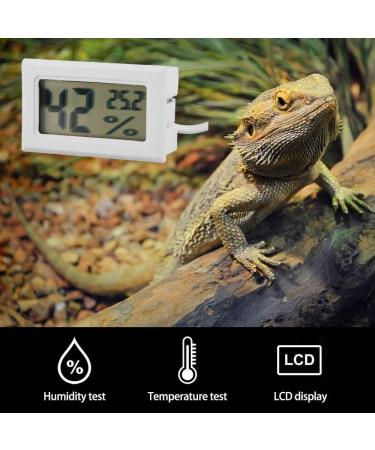 QCWWY Mini-Digital Thermometer Hygrometer with External Probe | Indoor & Outdoor Temperature & Humidity Meter for Reptiles & Terrariums - Accurate LCD Monitoring - Buy Online on GoSupps.com