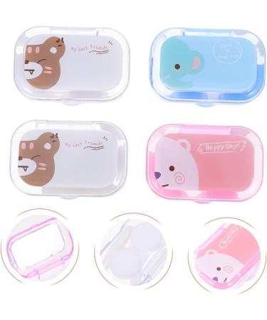 Buy Healvian Cartoon Contact Lens Case - 12 Box Container with Mirror | Eye Care & Travel Bag | Durable PP-Plastic - Buy Online on GoSupps.com