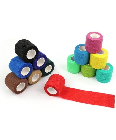 Buy 6 Rolls Non Woven Self Adhesive Cohesive Bandage - Breathable Athletic Tape for Pets & Sports - Elastic Wrap for Wrist & Ankle - International Shipping Available - Buy Online on GoSupps.com