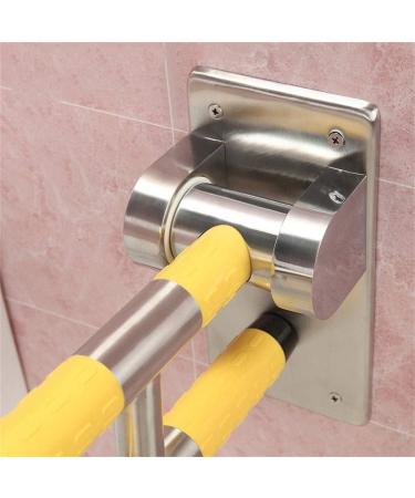Bathroom Grab Bar Safety Support Rail 60CM Shower Grab Bar Folding Grab Bars for Toilet and Bathroom 304 Stainless Steel Safety Handrail - Buy Online on GoSupps.com