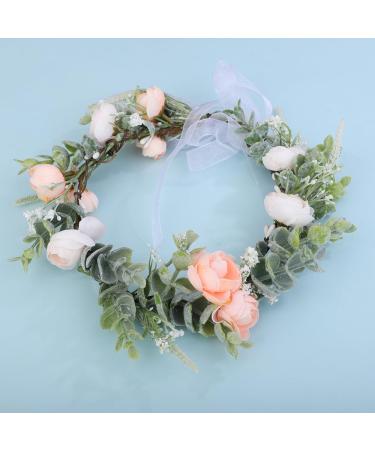 Boho Floral Headband - Wiwpar Flower Garland for Weddings & Parties | Adjustable Ribbon Women's Accessory - Buy Online on GoSupps.com
