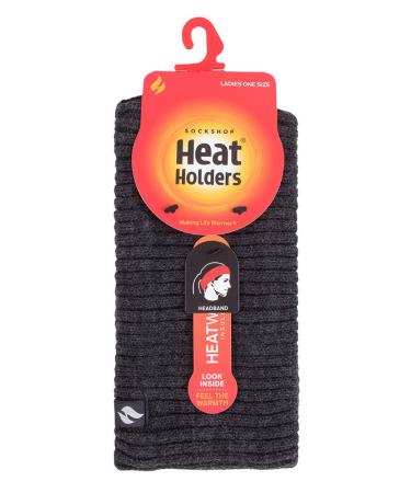 Heat Holders Women s Thermal Outdoor Knitted Headband - Fleece Lined Ribbed Dark Gray - One Size - Buy Online on GoSupps.com