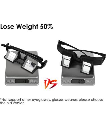 Lazy Glasses | 90 Degree Mirror Glasses for Laying Down Reading | Rectangular Clear Lens - Buy Online on GoSupps.com