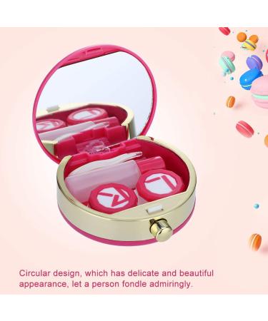ANGGREK Portable Contact Lens Case with Mirror - Pink Soaking Storage Kit for Travel | Buy Internationally - Buy Online on GoSupps.com