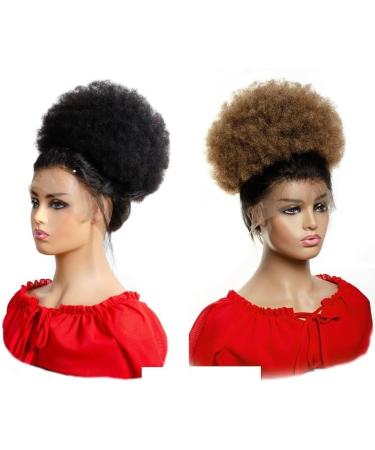 Hair Bun Shaggy Curly Ponytail Hair Extensions Afro with Drawstring Hair Comb Ponytail Bun Wig Hair Pieces for Black Women Hair Extension Hair Piece (Color : B Size : 6inch 50g) 6inch 50g B - Buy Online on GoSupps.com