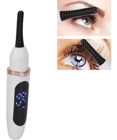 Qukaim Electric Heated Eyelash Curler Electric Eyelash Curler USB Rechargeable Heated Handheld Curler with Intelligent Temperature Control White - Buy Online on GoSupps.com