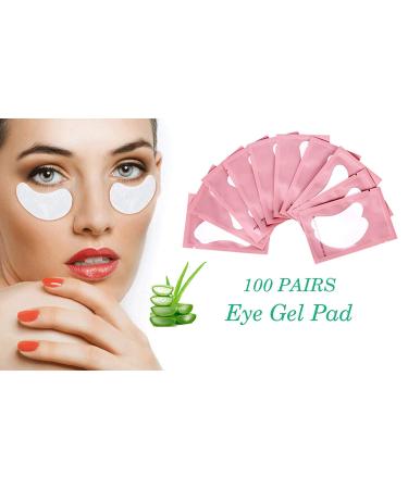 100 Pairs Under Eye Gel Pads for Eyelash Extensions - Pink Eye Mask Beauty Tool - Buy Online on GoSupps.com