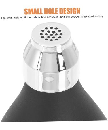 MAGICLULU 1pc Powder Spray Ball Powder Spray Bottle Trip Cosmetic Balls Loose Jar Powder Storage Balls Powder Dispenser Makeup Containers Facial Tools Barber Rubber Travel Applicator Shampoo 10x5cm Black - Buy Online on GoSupps.com