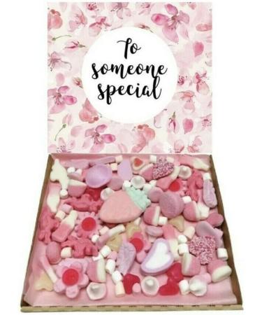 Pink To Someone Special Mothers Day Gift Present Pink Candy Pick N mix 300 g Sweet Box Box Hamper Selection box Present Show Someone You Care Nan Nanny Grandma Godmother Auntie Sister Wife Fianc  - Buy Online on GoSupps.com