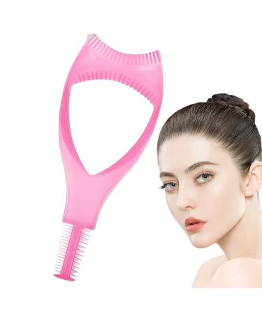 False Eyelash Applicator - Eyelashes Tools Mascara Shield Applicator Guard Eyelash Tool Lash Buddy False Lashes Helper Mascara Guard Comb Protector Eyelid for Natural Look Azsul Pink
