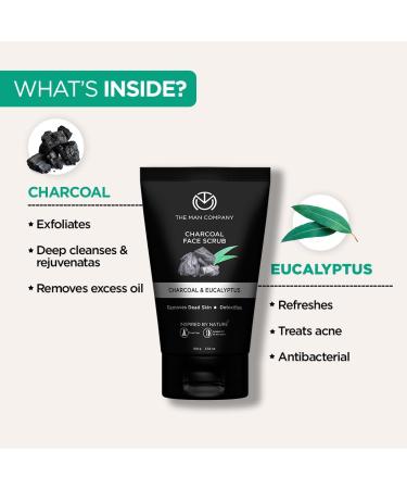 The Man Company Charcoal Cleansing Kit - Charcoal Body Wash Shampoo & Face Scrub for Deep Cleansing & Dandruff Treatment | 250ml & 100gm - Buy Online on GoSupps.com