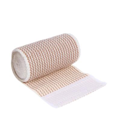 1 Roll Cotton Bandagefor Fitness Sport Tape Grip Tape Athletic Tape with Hook Glue Tape Cohesive Medical Tape The Tape Protective Gear Protection Beige 7.5CM*4.5M