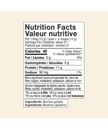 Great Lakes Wellness Beef Gelatin Powder for Culinary Needs - Perfect for Gummies Marshmallows Desserts and more - Unflavored - Grass-Fed Kosher Keto Non-GMO - 16oz (454g) - Buy Online on GoSupps.com