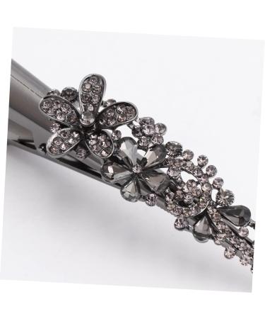 Beaupretty French Hair 1Pc Retro Large Rhinestone Metal Horn Clip Headdress Clip Clip Hair Accessories hair accessory for girls women's hair clips hair clips for alligator Bridal Hair Clip - Buy Online on GoSupps.com