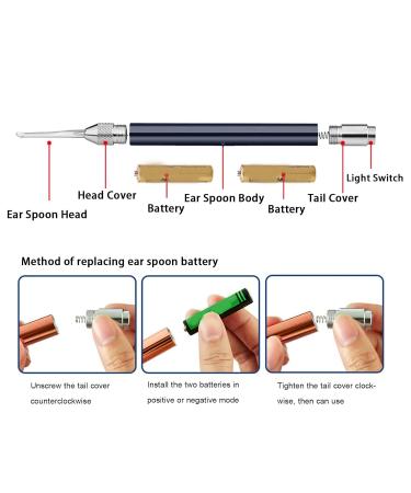LED Lighted Ear Pick Heavy Duty LED Earwax Removal Kit Tweezers for Travel Use - Buy Online on GoSupps.com