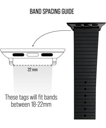 Laser Engraved Alert ID Tag for Apple Watch Band | Safety Plate for Fitness Runners & Sport Smartwatch | Medical ID Tag for Wrist Band - Buy Online on GoSupps.com
