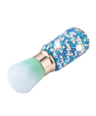 Blueshyhall Retractable Glitter Makeup Brush with Rhinestones - Travel Blush & Foundation Brush for Flawless Face - Buy Online on GoSupps.com