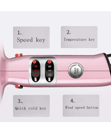 Hair Dryer Negative Ionic Fast Dry Low Noise Hair Dryer Professional Salon Hair Dryer with Diffuser Concentrator Styling - Buy Online on GoSupps.com