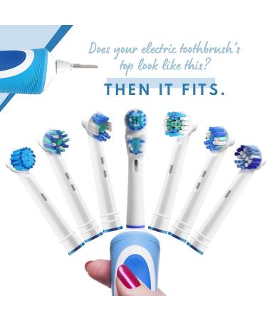 Oral-B Compatible Replacement Brush Heads - Double Clean Design, Pack of 8 for Pro, Kids & Vitality Series - Buy Online on GoSupps.com