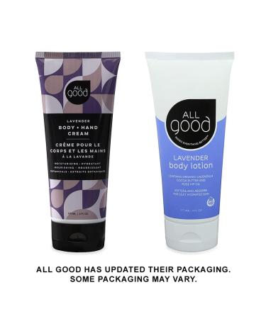 All Good Body Lotion w/Essential Oils Moisturising Organic Calendula Cocoa Butter Coconut & Rose Hip Non GMO Vegan - Lavender - 6.08 Oz - Pack Of 2 - Buy Online on GoSupps.com