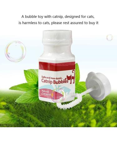 Liquid Catnip Bubbles 0.6oz Catnip Bubble for Stimulating | Funny and Harmless Interactive Kitten Toy for Exercising Reducing Boredom Littryee - Buy Online on GoSupps.com