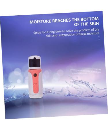 1 Set Hydrating Instrument Nano Steamer Hand Held Steamer Face Mist Moisturizing Cool Handy 10X3.3cm Pink - Buy Online on GoSupps.com