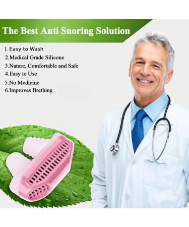 2-in-1 Anti Snoring Nose Air Purifier for Men and Women - Nasal Vents Plugs Clip Snoring Stopper - CPAP User Friendly Snoring Solution for Better Sleep - Buy Online on GoSupps.com