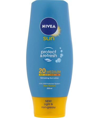 Nivea Sun Protect and Refresh Sun Lotion 20 Medium 200 ml