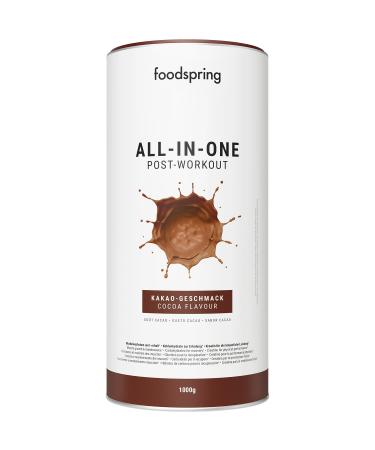 foodspring Creatine post-workout drink for muscle gain & maintain - 20g carbohydrates per serving and creatine monohydrate for muscle recovery (1000g | Cocoa)