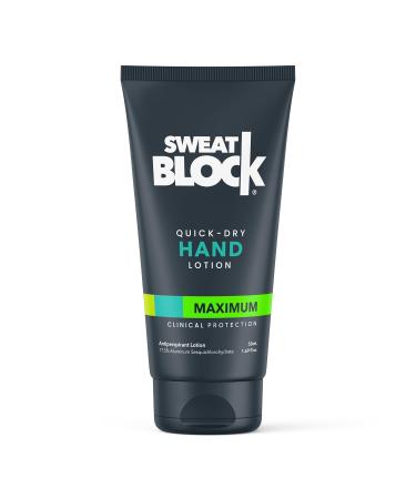 SweatBlock Antiperspirant Quick-Dry Lotion for Hands - Perfect for Sweaty Palms, Hyperhidrosis Treatment, & Gamer Grip Support. Say Goodbye to Sweaty Handshakes. Safe & Effective, Non-irritating, & Dermatologist Tested. MAXIMUM PROTECTION | Unisex | 1.69  - Buy Online on GoSupps.com