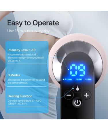 Tezzionas Cellulite Massager - Professional Body Sculpting Machine for Cellulite & Stretch Marks Removal - Handheld Body Slimming Device (Pink) - Buy Online on GoSupps.com