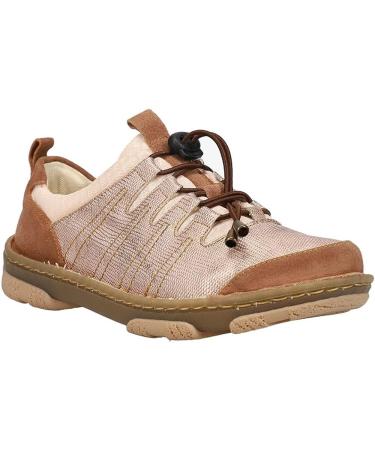Tony Lama Women's Armida Lace Up Sneakers - Beige Brown | Size 8.5 - Buy Online on GoSupps.com