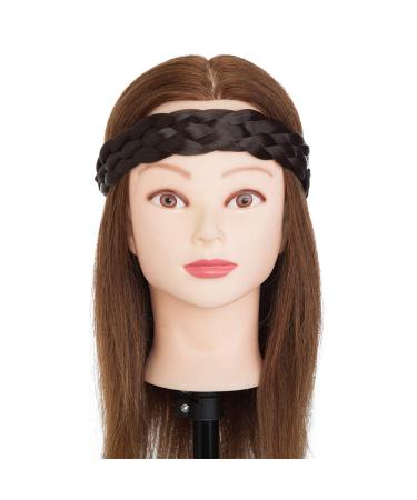 Tess Braided Hair Band | Adjustable Dark Brown Hair Tie & Extensions for Women | 50g Large Hair Accessories - Buy Online on GoSupps.com