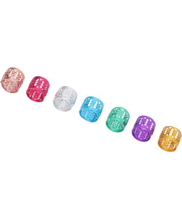 Aluminum Hair Braid Ring Portable Dreadlocks Ring Exquisite Stylish for Men Women for Family Gathering for Dance Party - Buy Online on GoSupps.com