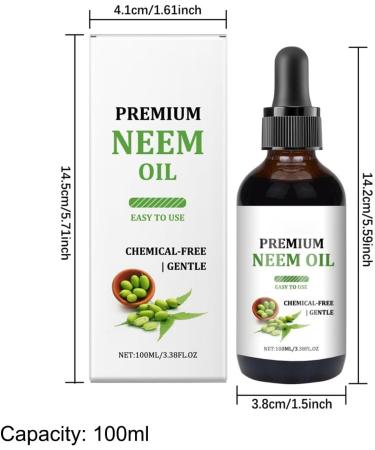 Neem Oil Skin Care Neem Oil for the Face | 100ml Cosmetic Neem Oil | Nourishing Oil for Hair Growth Natural Oil for Hair Repair - Buy Online on GoSupps.com